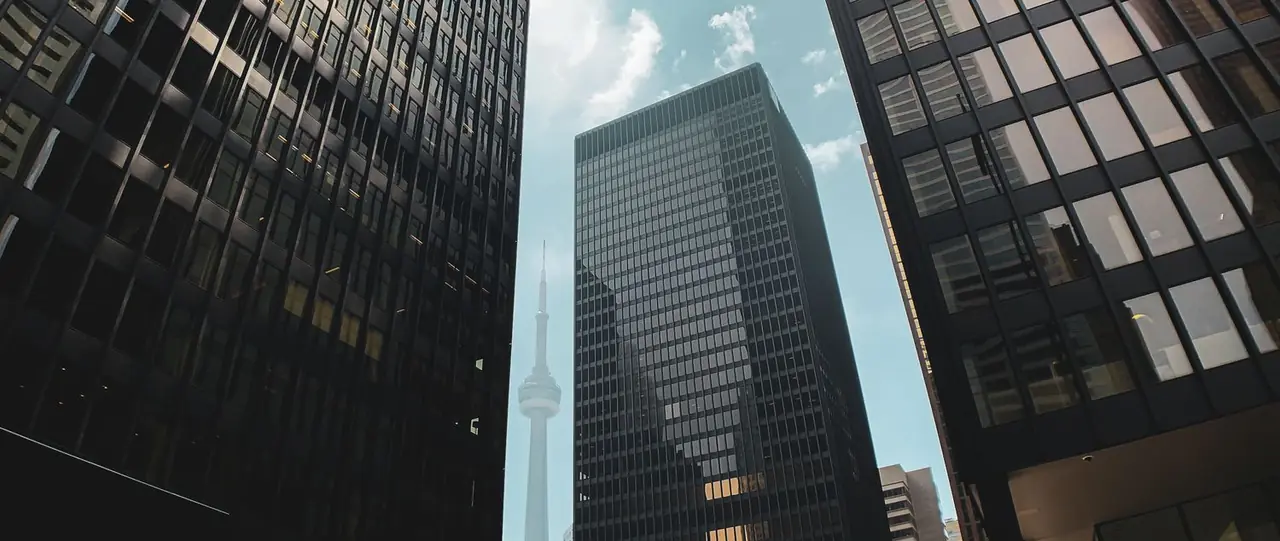 Map view of Toronto Financial District